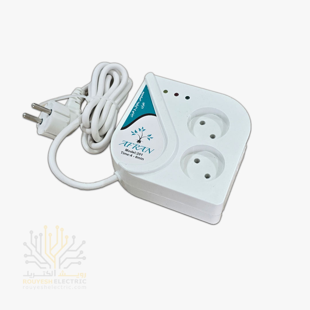 محافظ برق یخچال برند افران کد 201 استاندارد دو خانه آنالوگ 1/8 متری