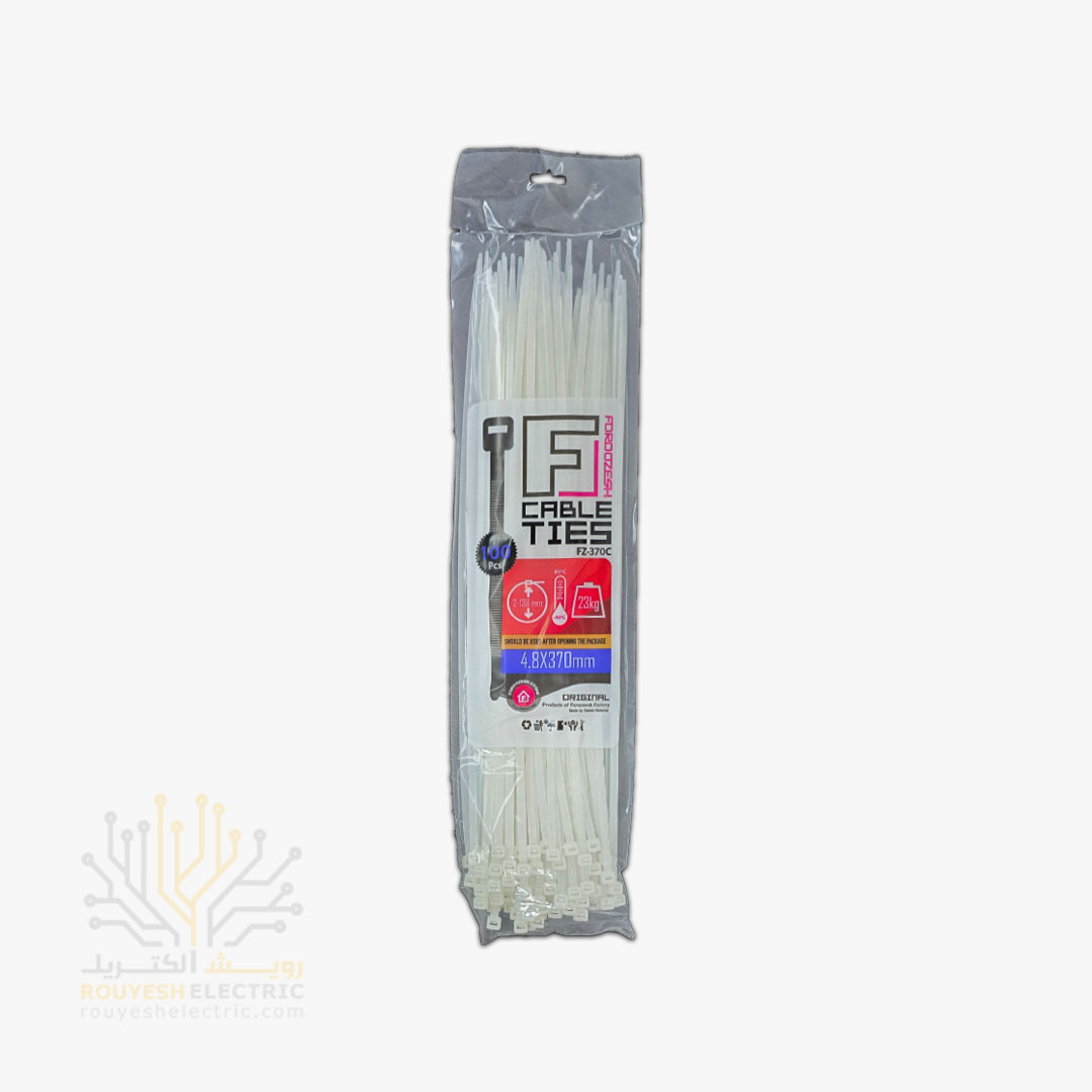 بست کمربندی 37 سانت برند فروزش ضخامت 4/8 سفید