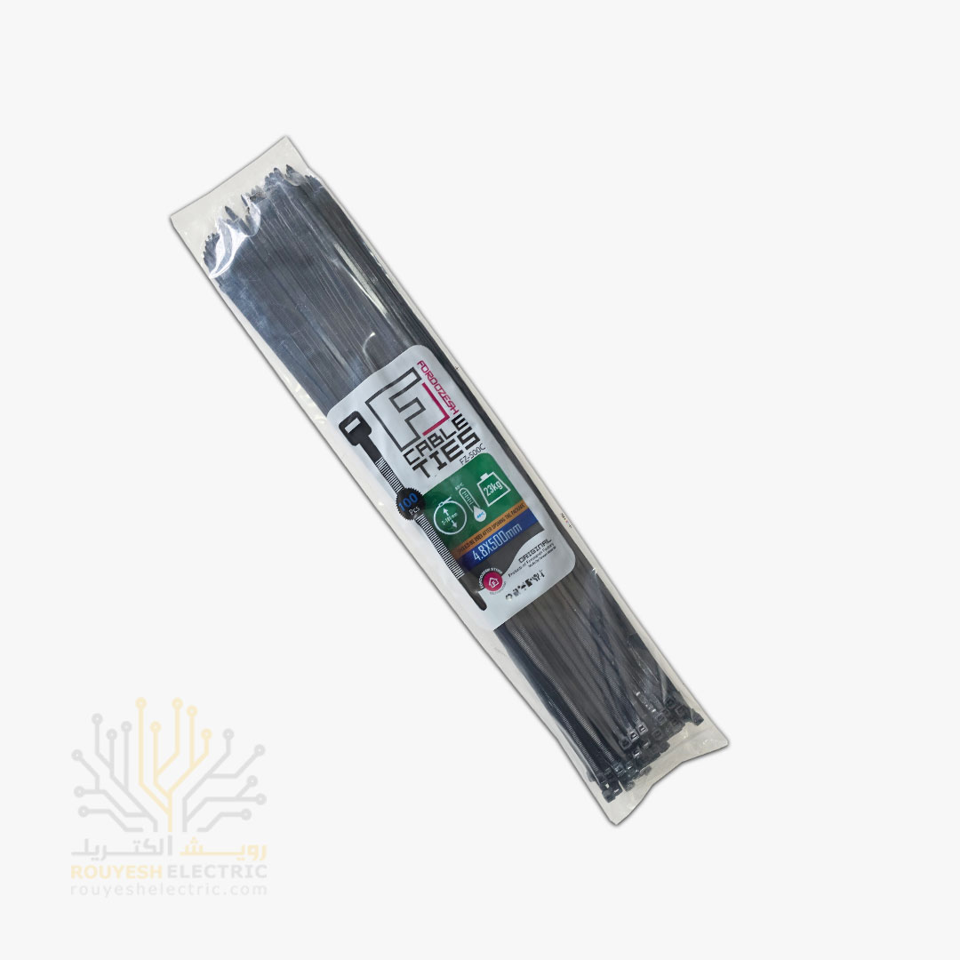 بست کمربندی 50 سانت برند فروزش ضخامت 4/8 مشکی