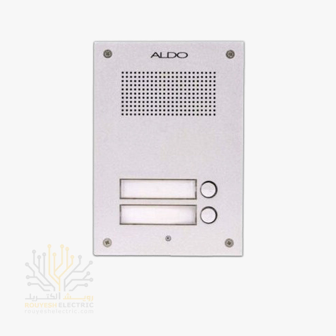 پنل ایفون صوتی برند الدو 2 واحدی مدل u