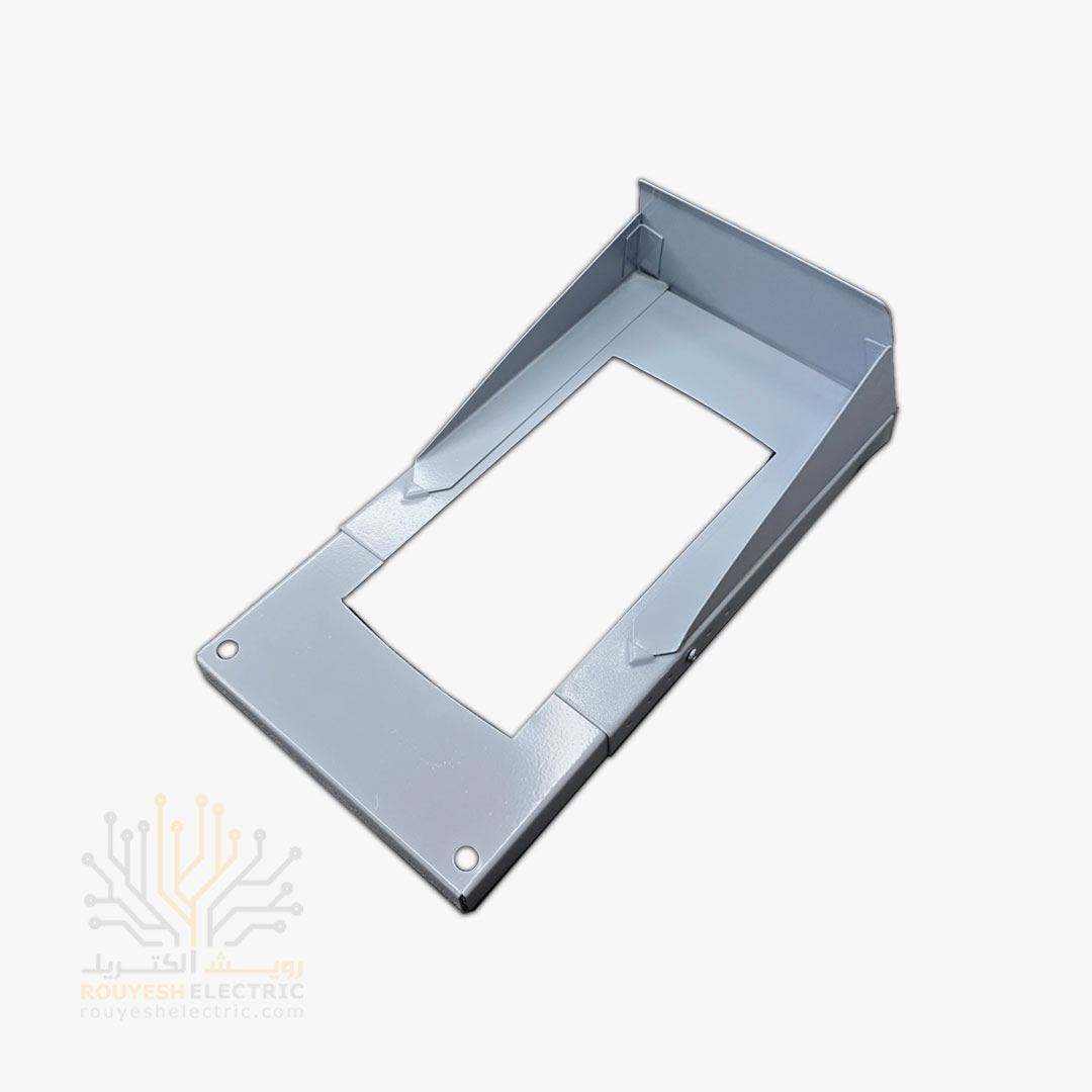 بارانگیر آیفن کشویی مدل فلزی پیچ مخفی ضخامت 1mm رنگ نقره ای