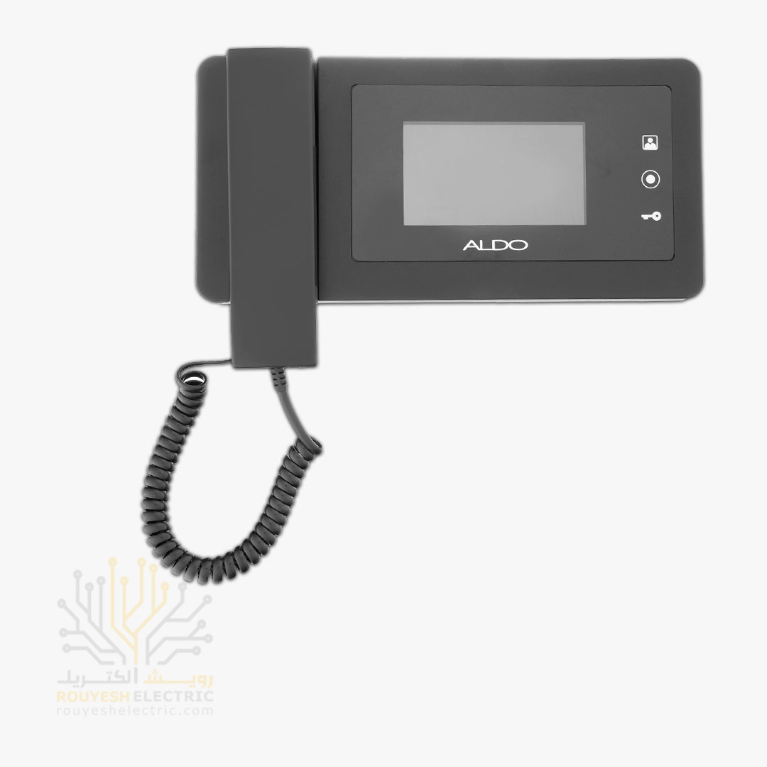 مانیتور 4/3 اینچ برند الدو مدل 414m با حافظه مشکی