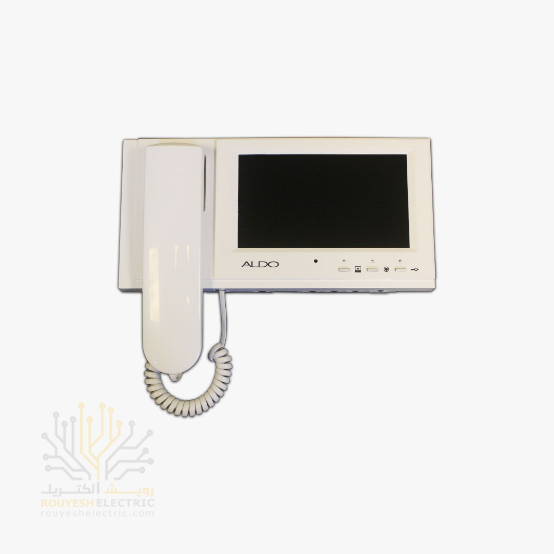 مانیتور 7 اینچ برند الدو مدل 725m با حافظه سفید