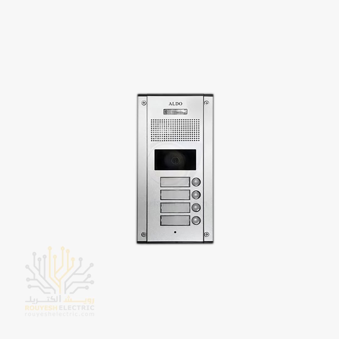 پنل ایفون تصویری برند الدو 4 واحدی مدل k