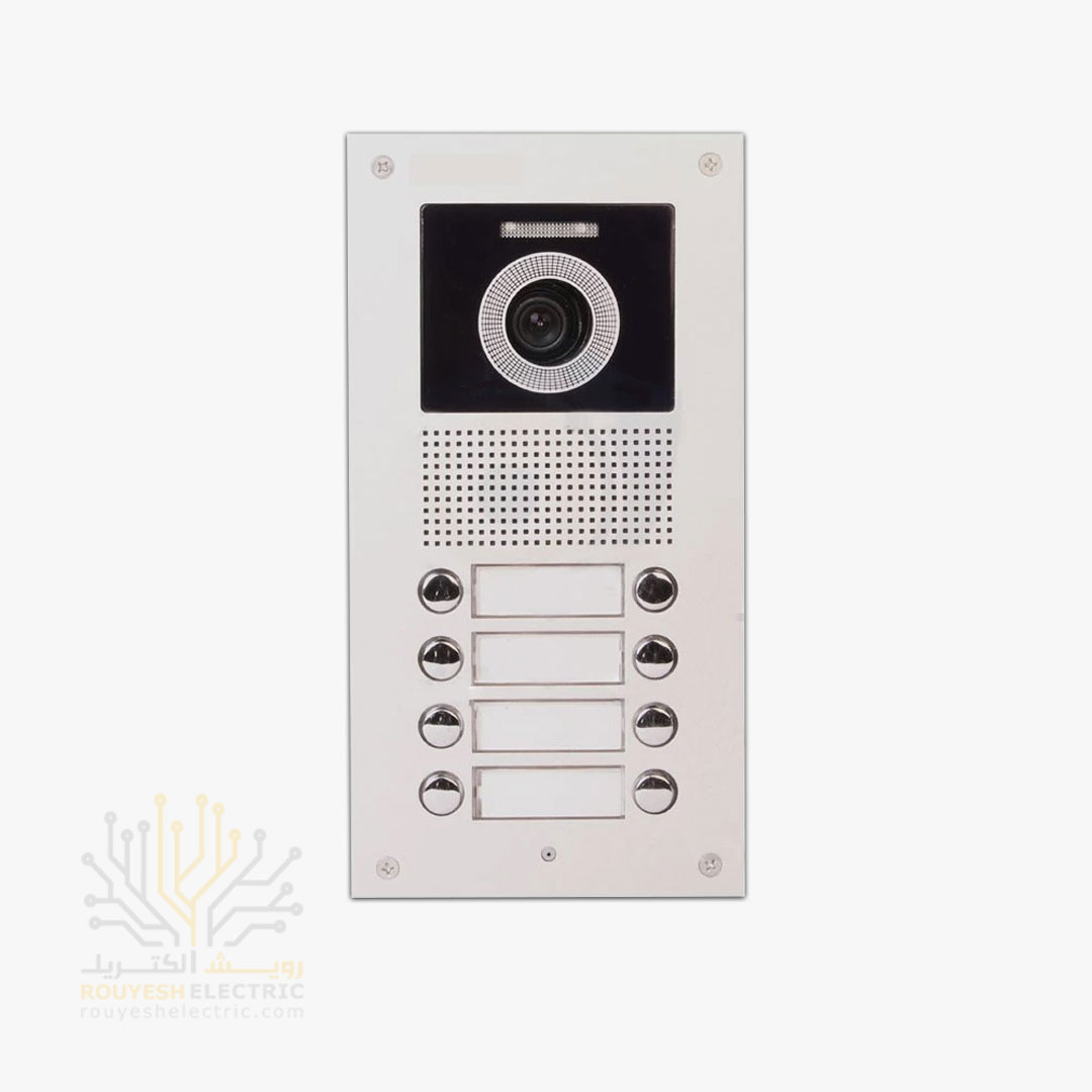 پنل ایفون تصویری برند الدو 8 واحدی مدل u