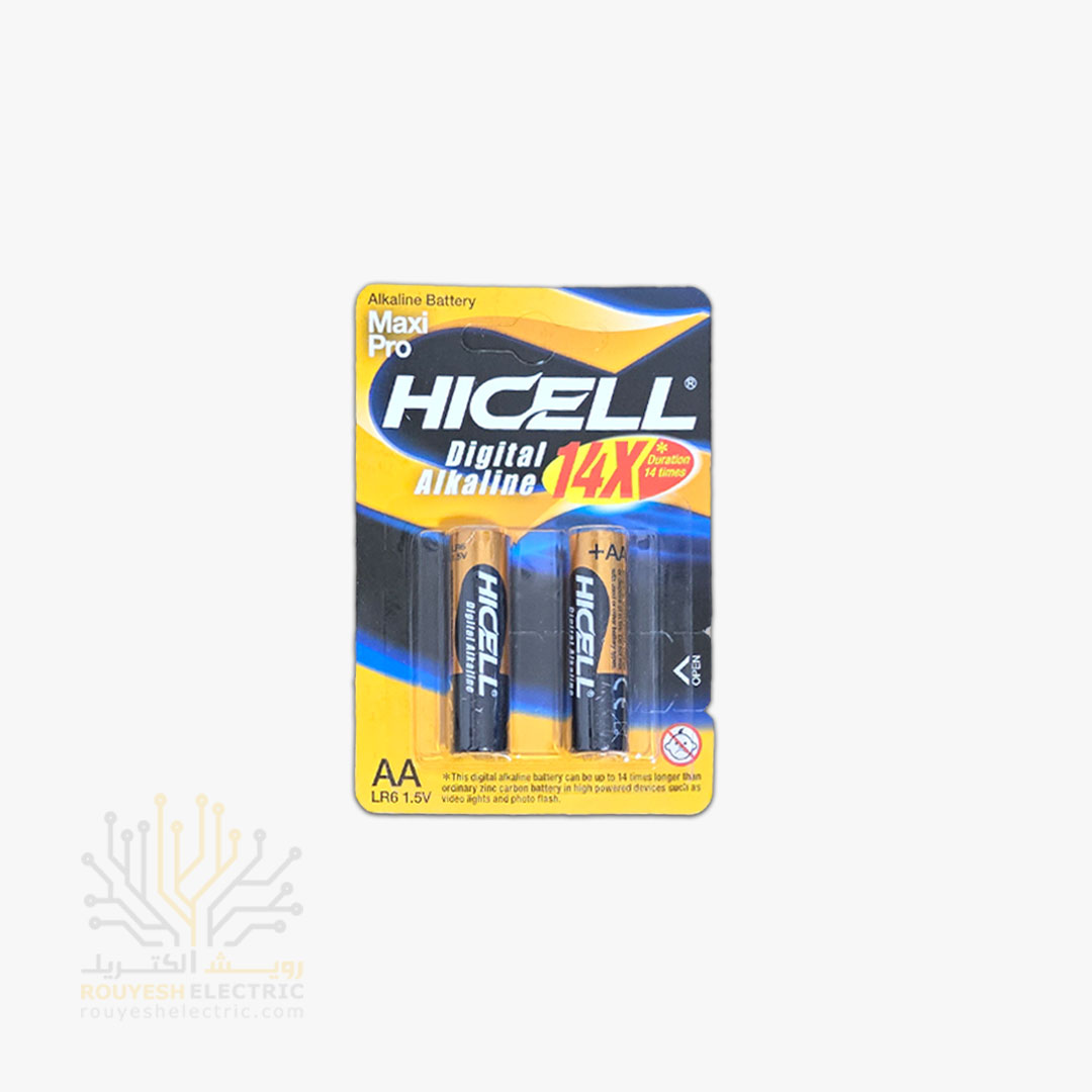 باطری قلمی آلکالاین برند هایسل کارت 2 عددی