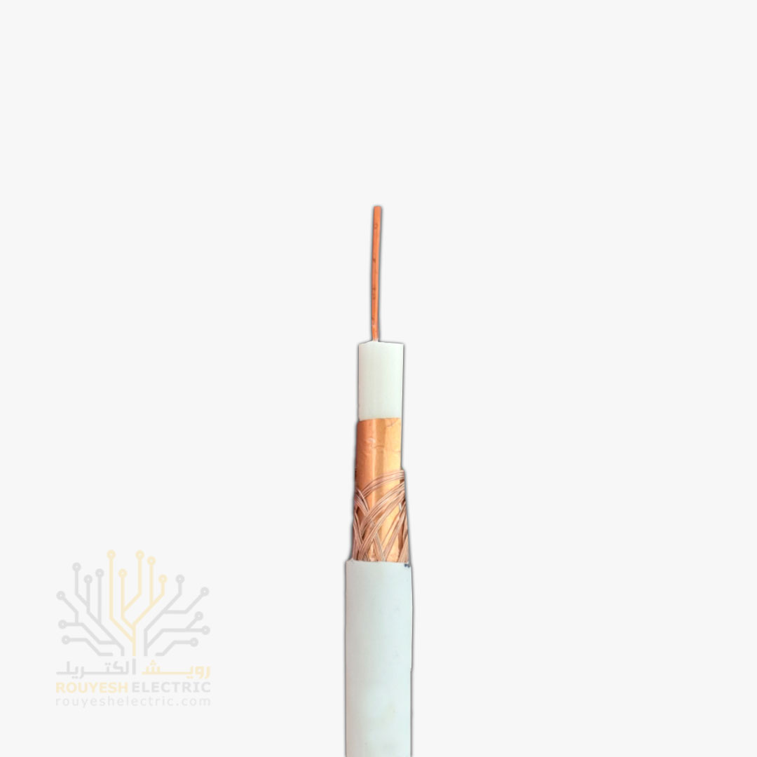 کابل آنتن برند دریاتل مدل صادراتی مغز مس 0/90 شیلد رنگ مس 96 رشته قرقره 600 متری