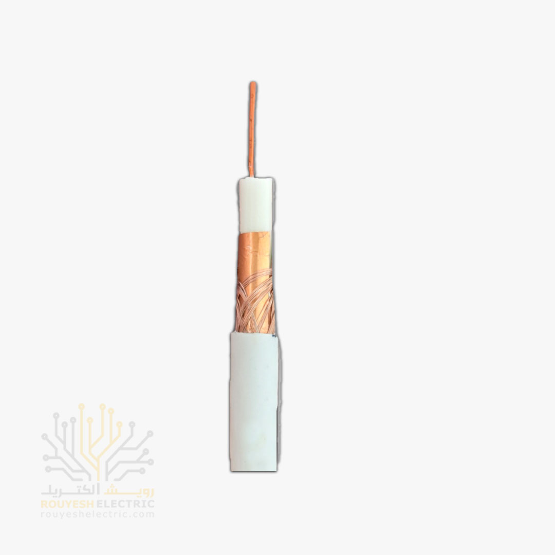 کابل آنتن برند دریاتل مدل تمام مس مغز مس 0/90 شیلد مس 80 رشته حلقه 100متری