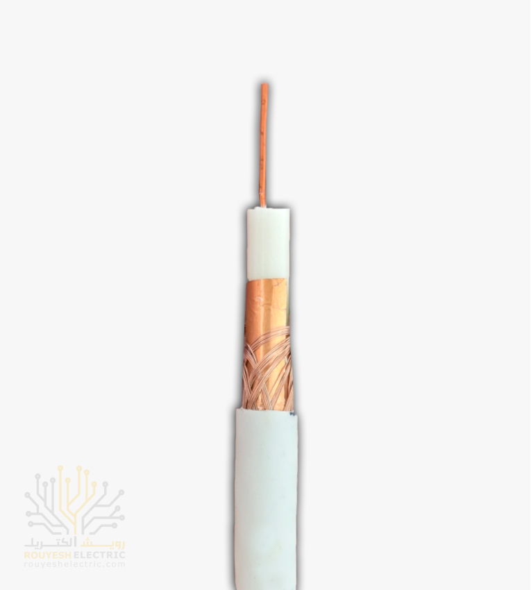 کابل آنتن برند دریاتل مدل صادراتی مغز مس 0/90 شیلد رنگ مس 96 رشته حلقه 548 متری