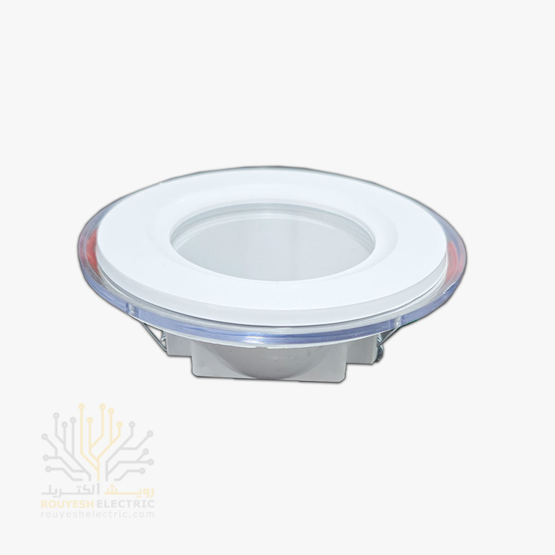 پنل سقفی توکار بک لایت دور شیشه 7 وات برند نوربان نچرال