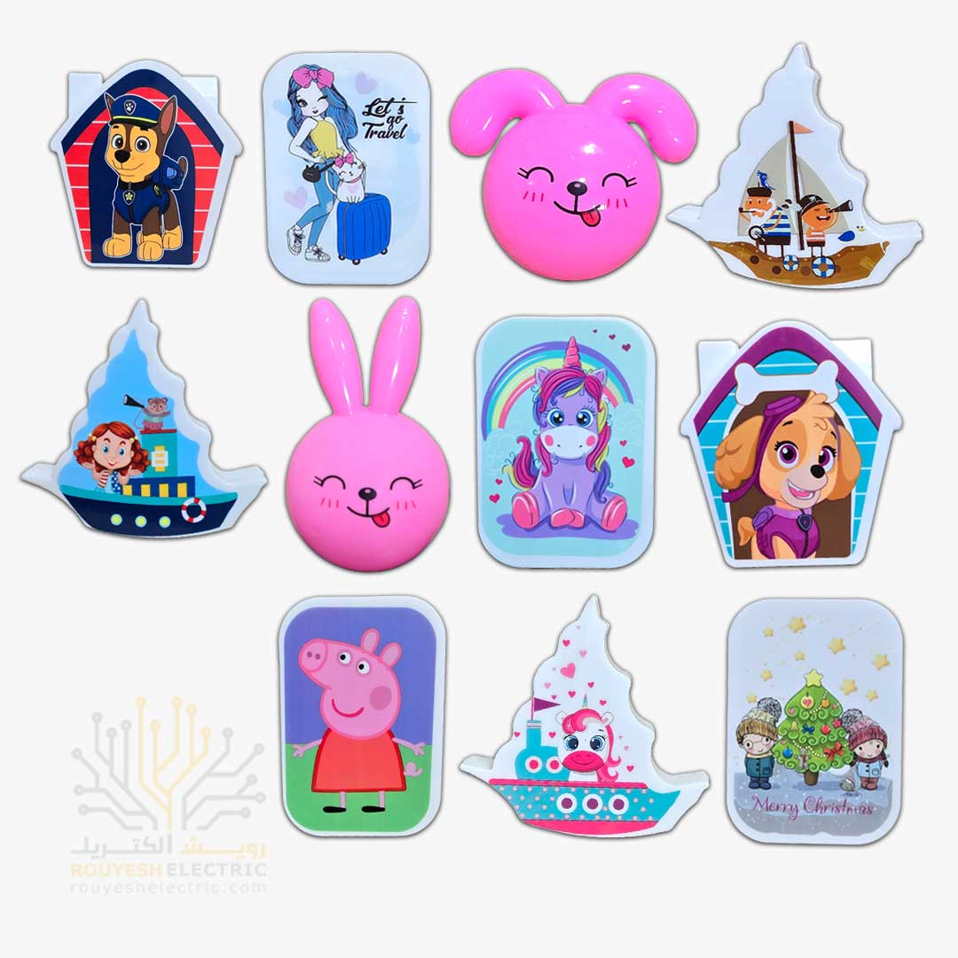 چراغ خواب پریزی برند مایا مدل عروسکی جور