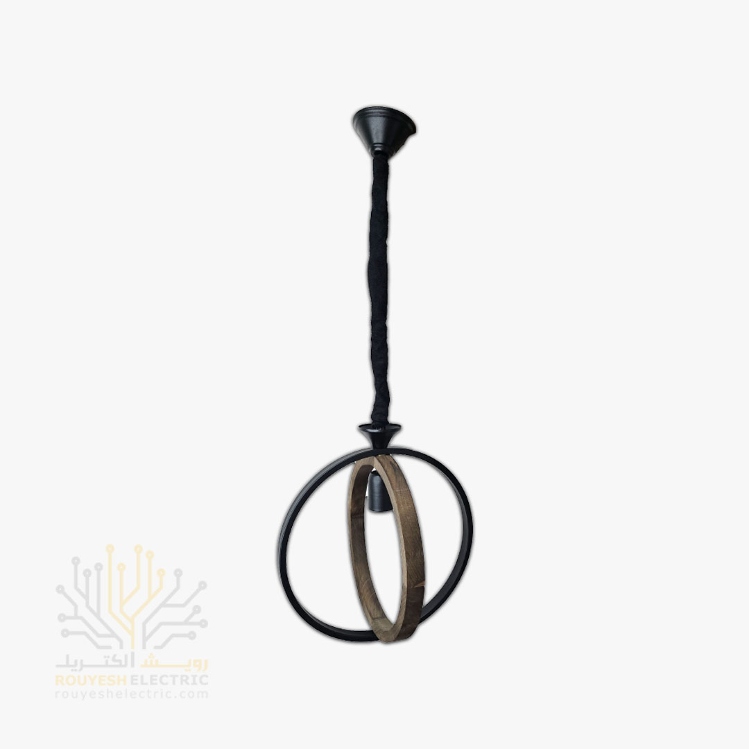 آویز چوب فلز برند دیزاین مدل دایره تک شعله
