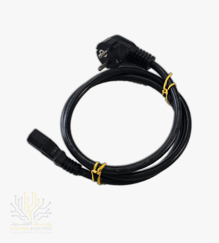 کابل برق کامپیوتر 3x1/5 برند لاین تک مغز مس