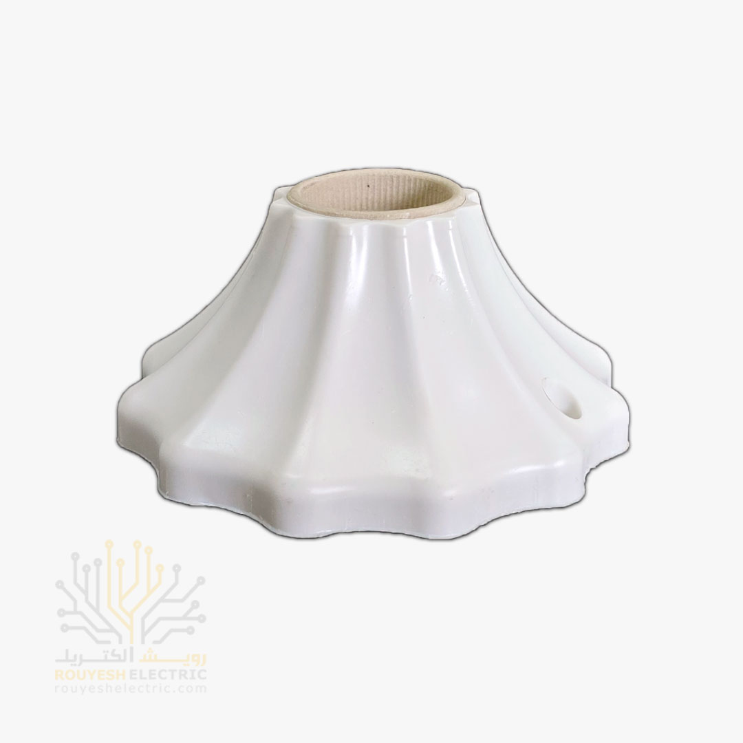 سرپیچ سقفی برند نورفرد مدل لاوین گل سفید