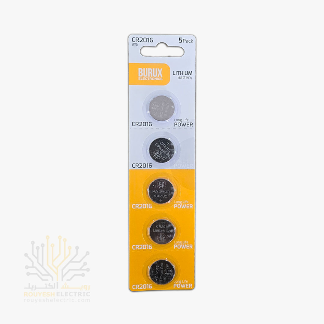 باطری سکه ای 2016 برند بروکس کارت 5 عددی