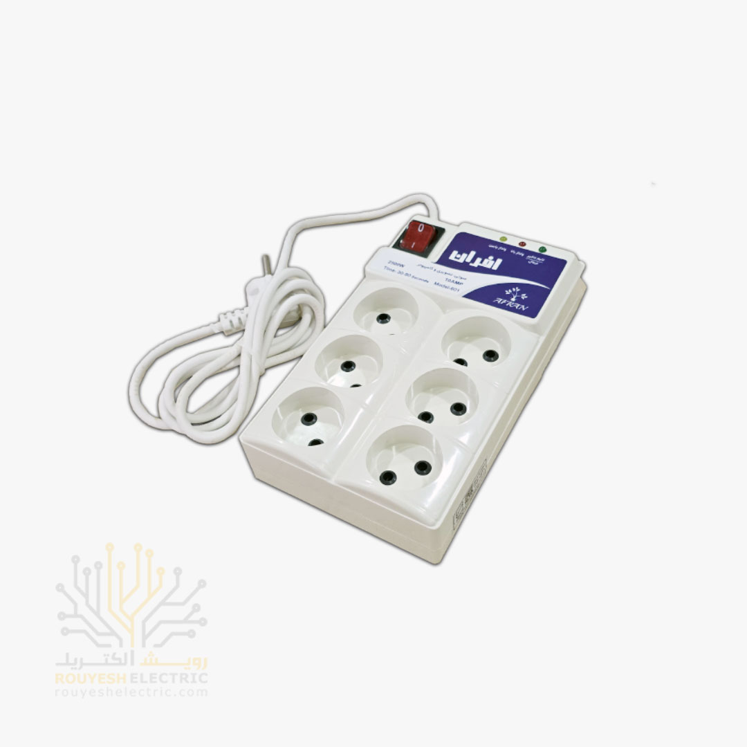 محافظ برق کامپیوتر برند افران مدل 601 شش خانه استاندارد 1/8 متری