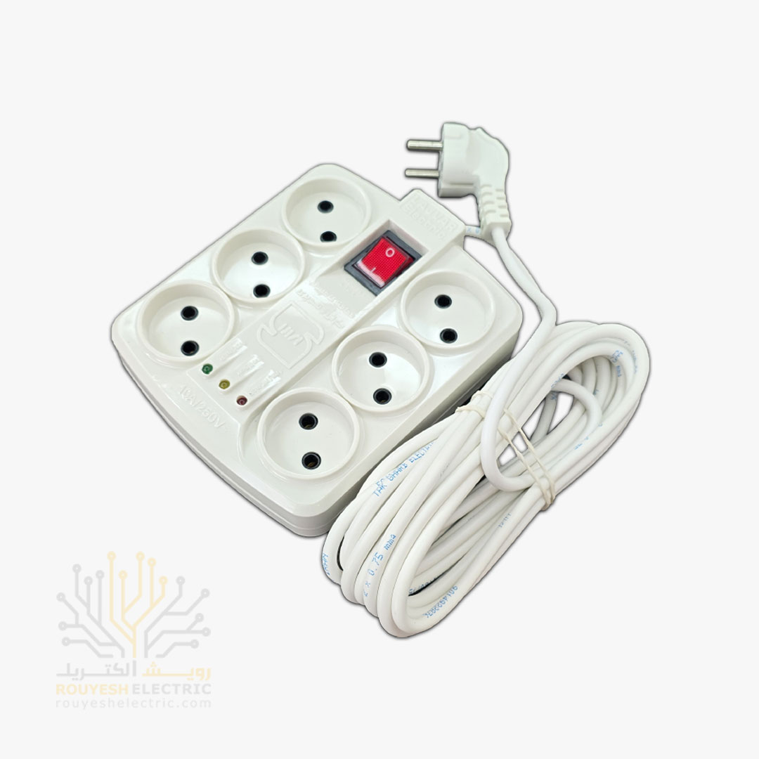 محافظ برق کامپیوتر برند لجور شش خانه 5 متری