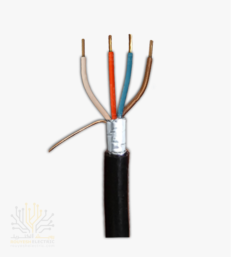 کابل 2 زوجی زمینی برند تک کابل کرمان ضخامت 0/6 کارتن 498 متری