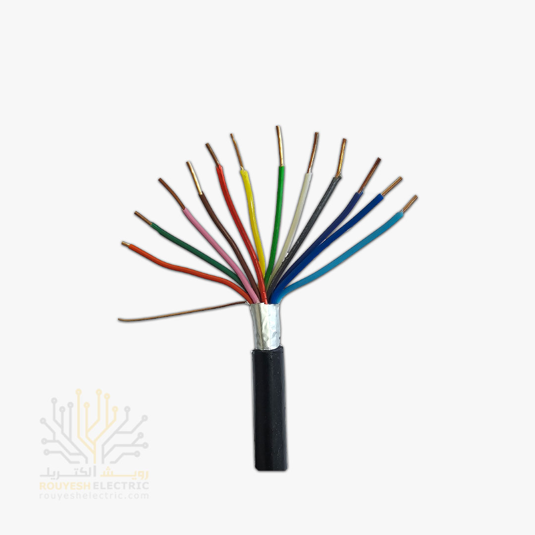 کابل 6 زوجی زمینی برند تک کابل کرمان ضخامت 0/6 کارتن 249 متری