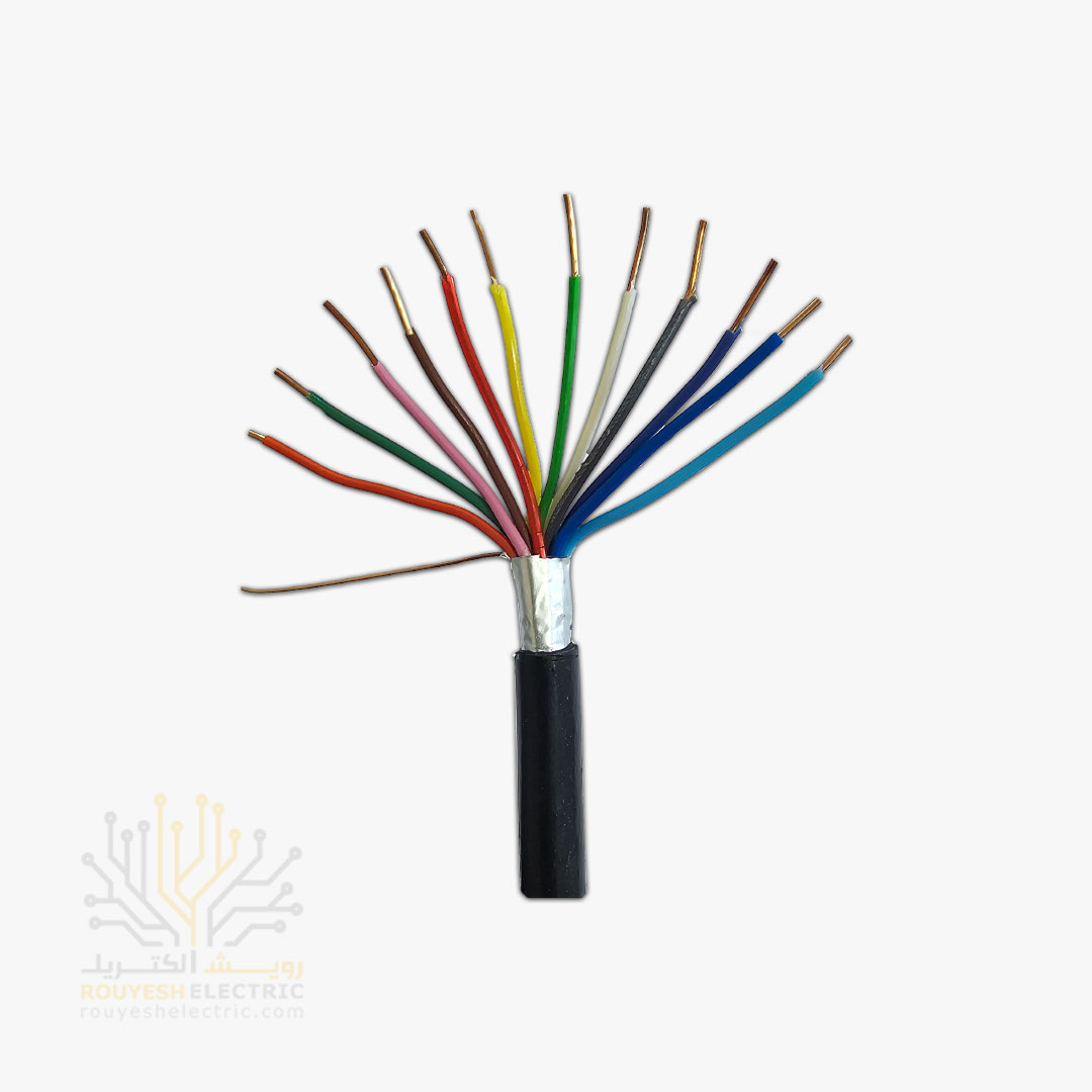 کابل 6 زوجی زمینی برند تک کابل کرمان ضخامت 0/6 کارتن 230 متری