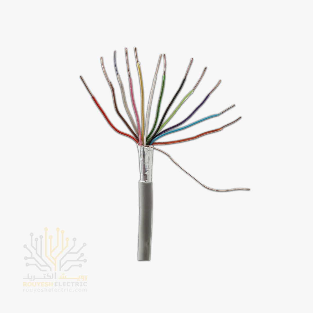 کابل 6 زوجی هوایی برند تک کابل کرمان ضخامت 0/6 کارتن 311 متری