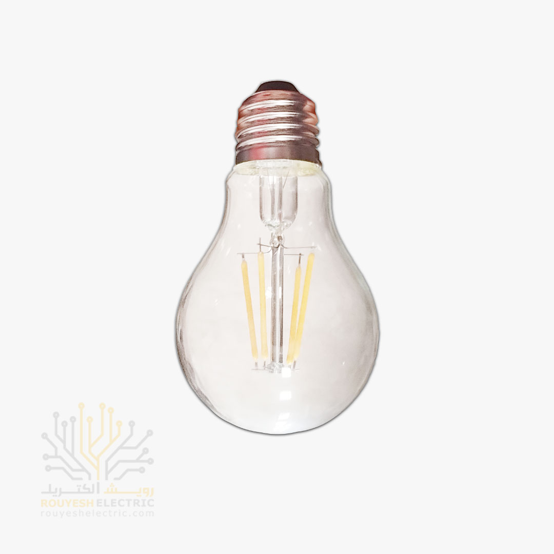 لامپ 4 وات فیلامنتی برند پی جی تی مدل A60 آفتابی