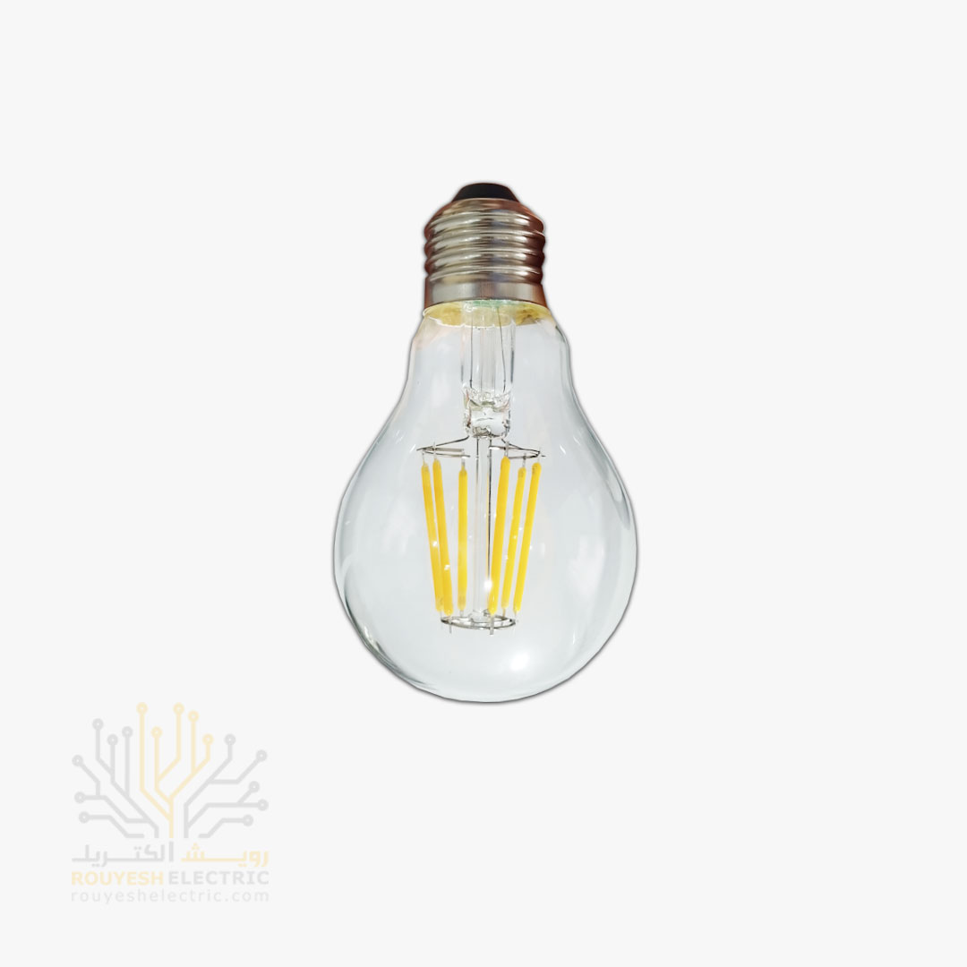 لامپ 6 وات فیلامنتی برند ام  دی مدل A60 آفتابی