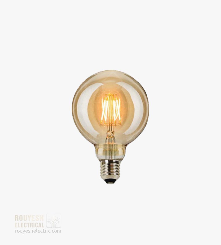 لامپ 6 وات فیلامنتی مدل G95 آفتابی