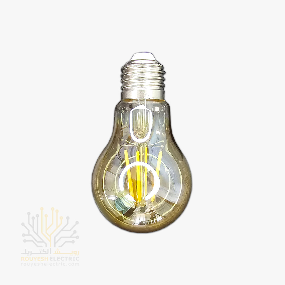 لامپ 8 وات فیلامنتی مدل A60 آفتابی