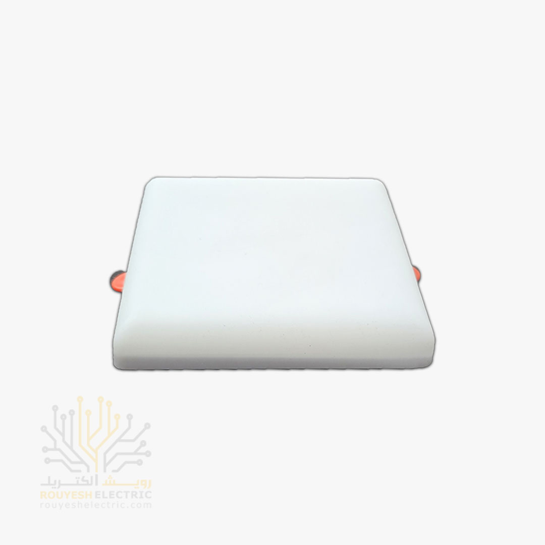 پنل سقفی توکار 15 وات برند الماس نور مدل فول لایت فنر متغیر مربع استاندارد مهتابی