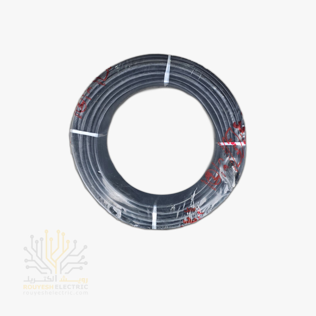 کابل برق نمره 4x0/75 برند نوید استاندارد حلقه 100 متری