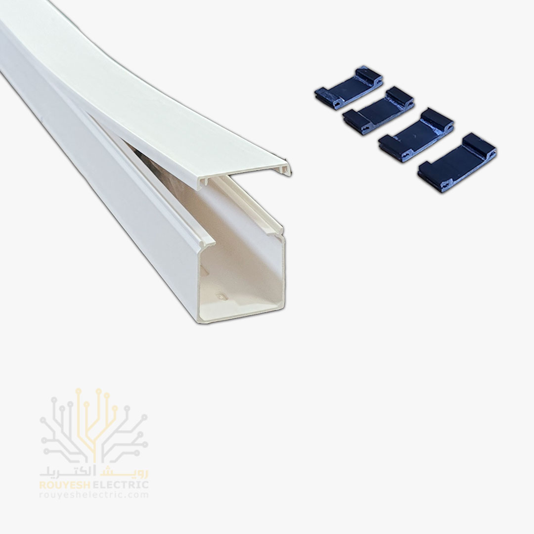 داکت برق برند سوپیتا نمره 40x40 بست دار چسبدار رنگ سفید 24 متر