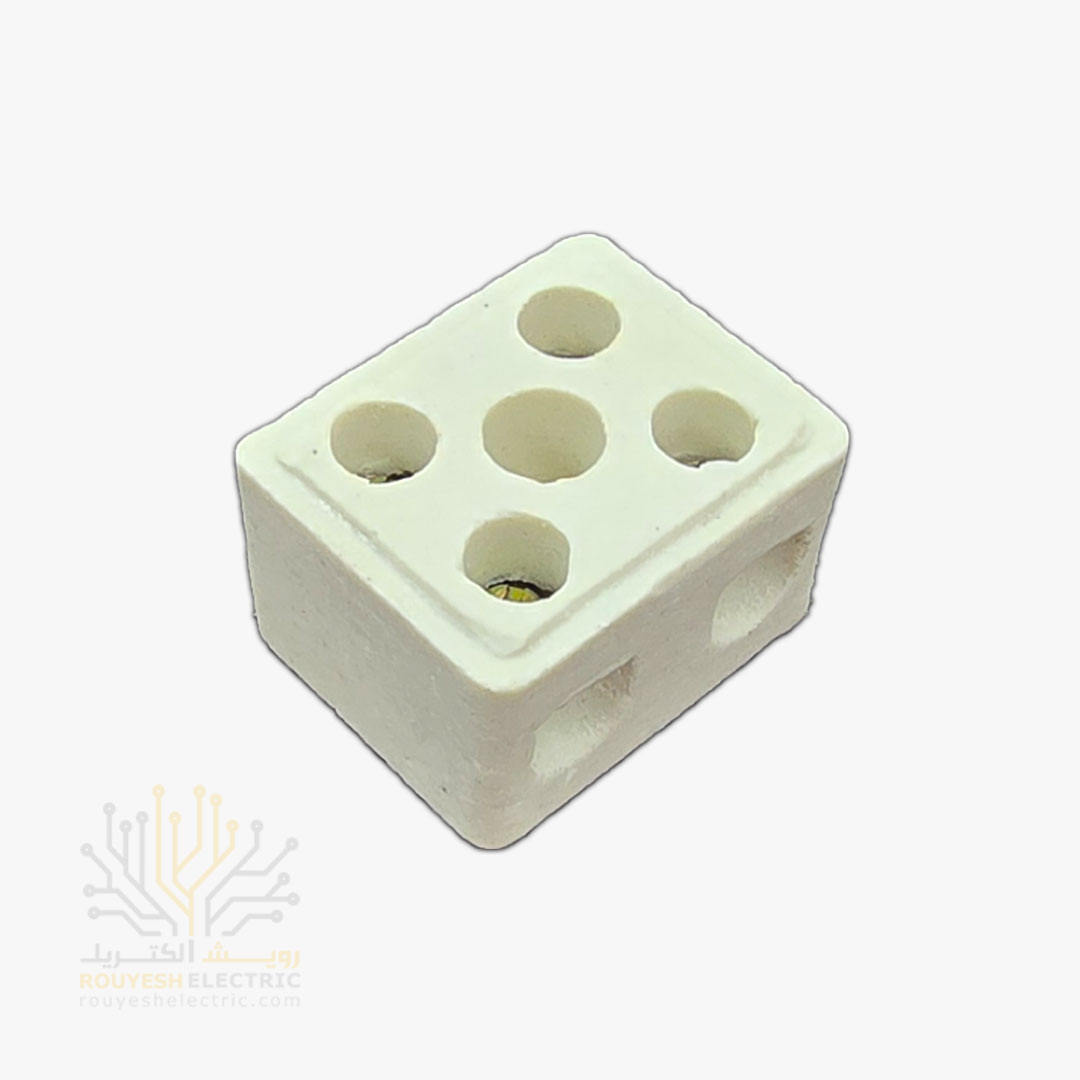 ترمینال نمره 25 سرامیکی دو خانه 