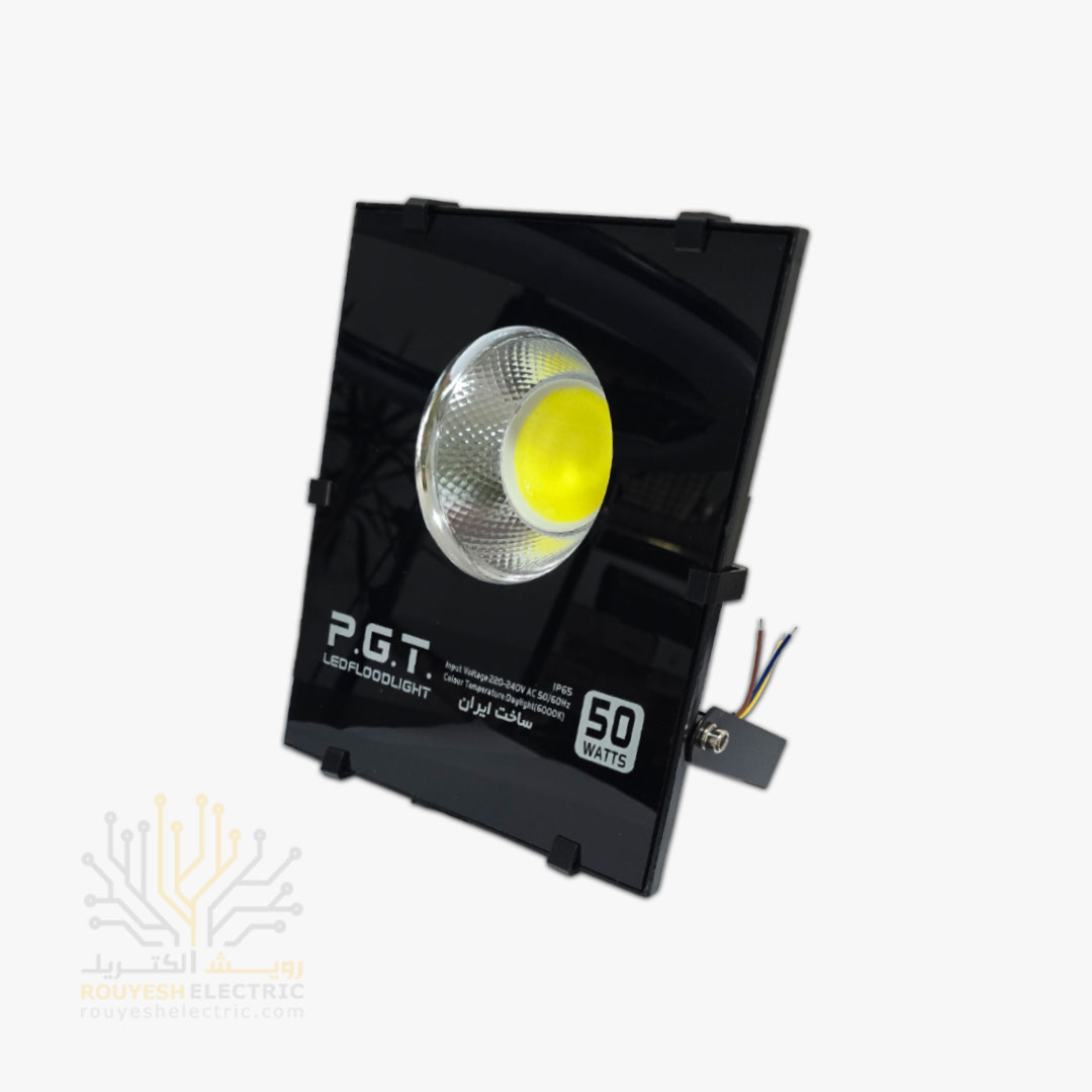 پروژکتور 50 وات COB برند پی جی تی درایور دار