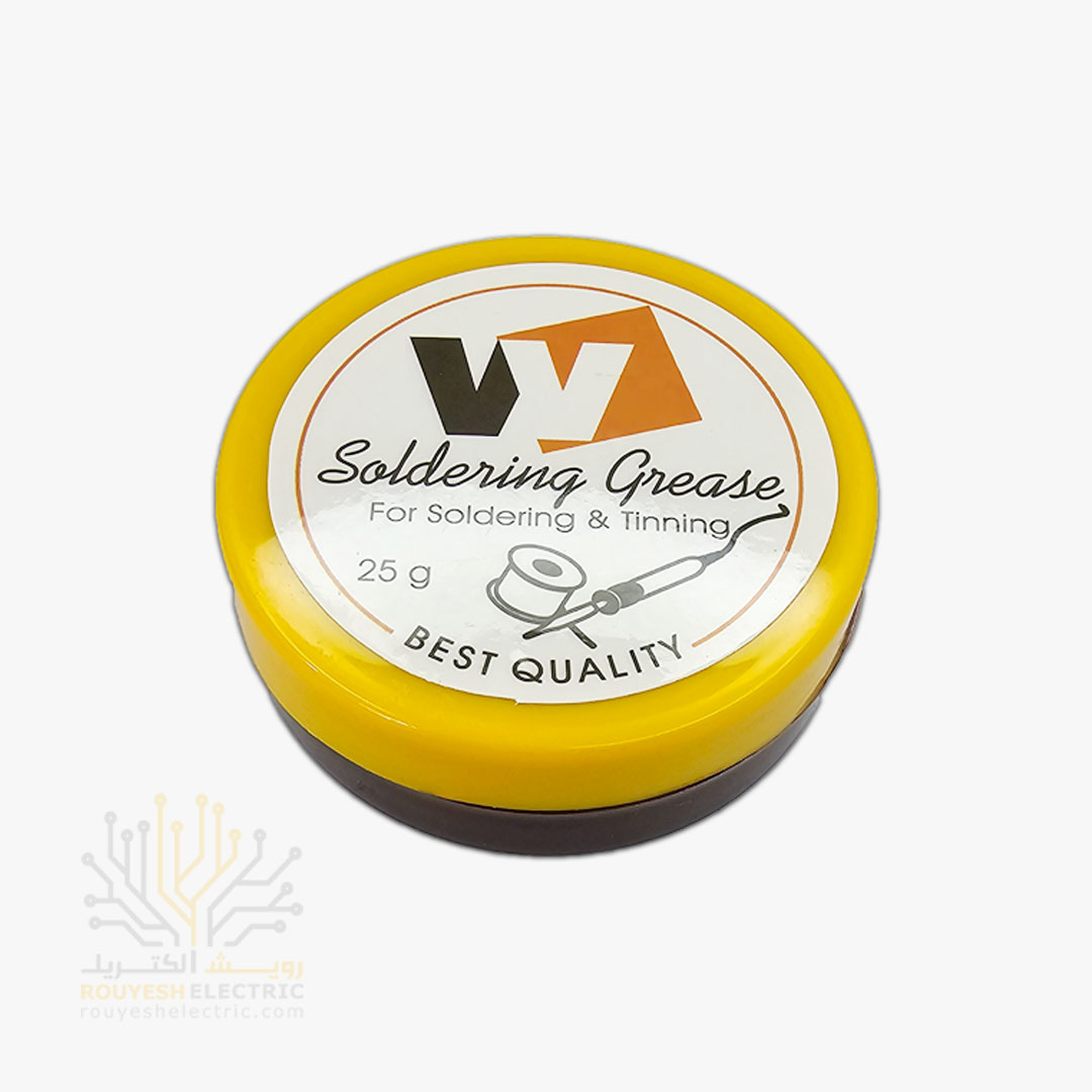 روغن لحیم کاری برند وی وی سایز متوسط 45 گرم