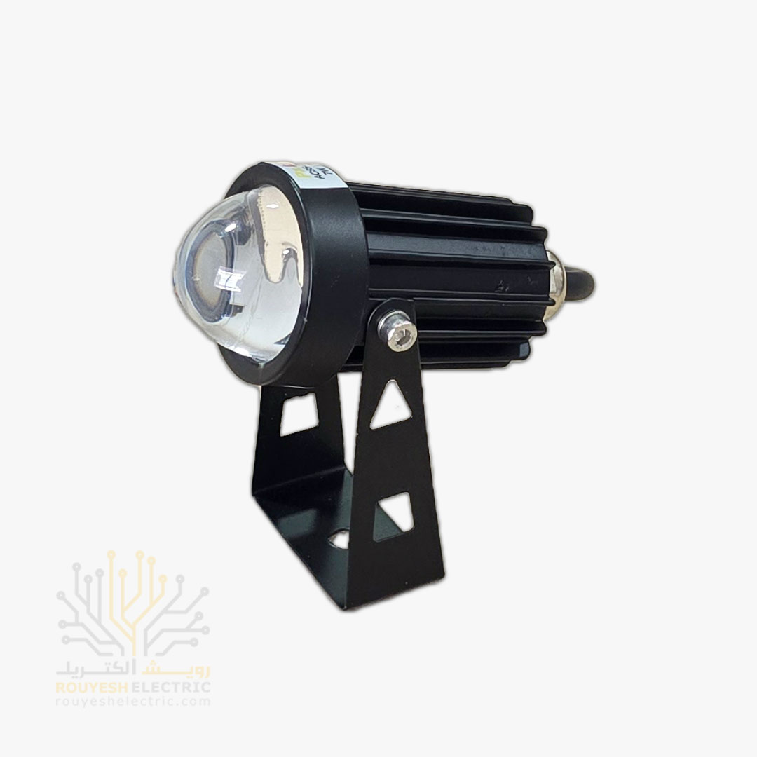 جت لایت 7 وات خارجی برند PXLED بدنه مشکی انبه ای