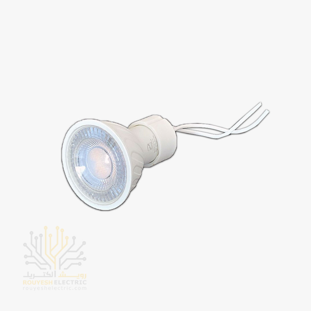 لامپ هالوژن برند بروکس با رابط رنگ آفتابی