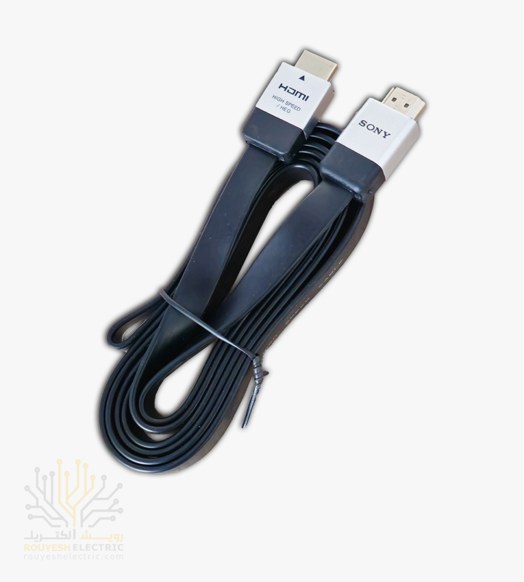 کابل HDMI برند سونی مدل BJX قابلیت 4K کابل تخت 2 متری