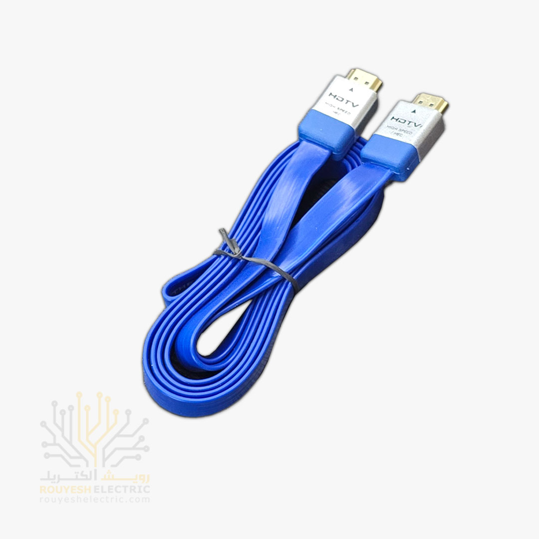 کابل HDMI برند اچ دی تی وی مدل BJX قابلیت 4K کابل تخت 2 متری