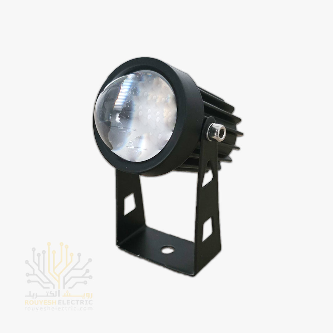 جت لایت 7 وات خارجی برند پهنانور بدنه مشکی آفتابی