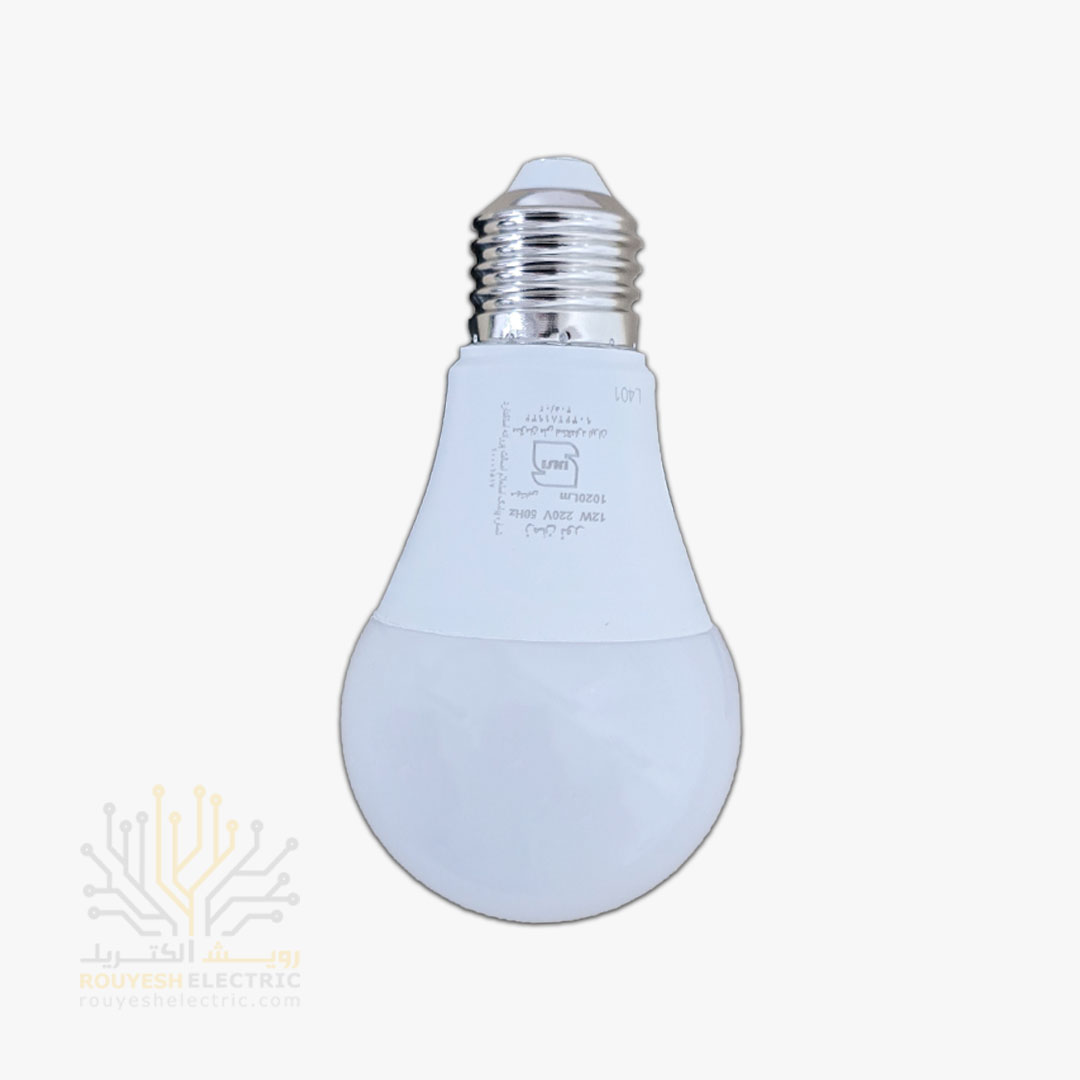 لامپ ال ای دی 12 وات حبابی برند زمان نور مهتابی
