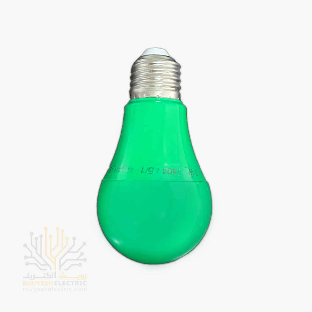 لامپ ال ای دی 7 وات حبابی برند فروزش سبز