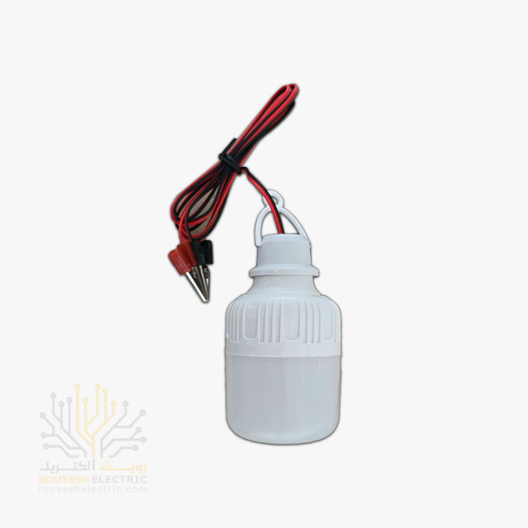 لامپ خودرو 9 وات برند آفاق طرح بالب 1/30 متری گیره دار