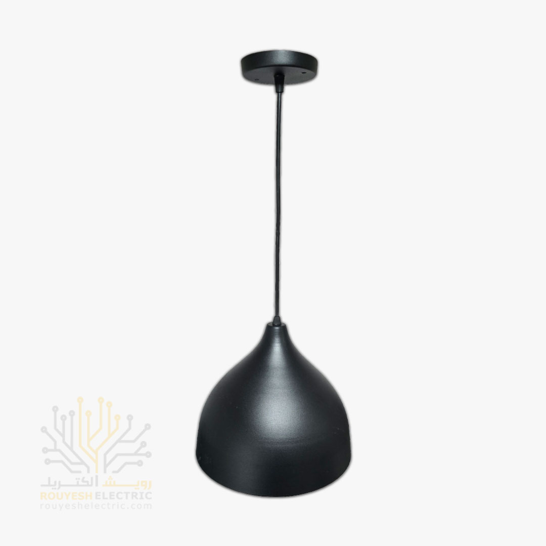 آویز فلز برند نور فرد کلاهک دار مشکی متوسط تک شعله قطر 25