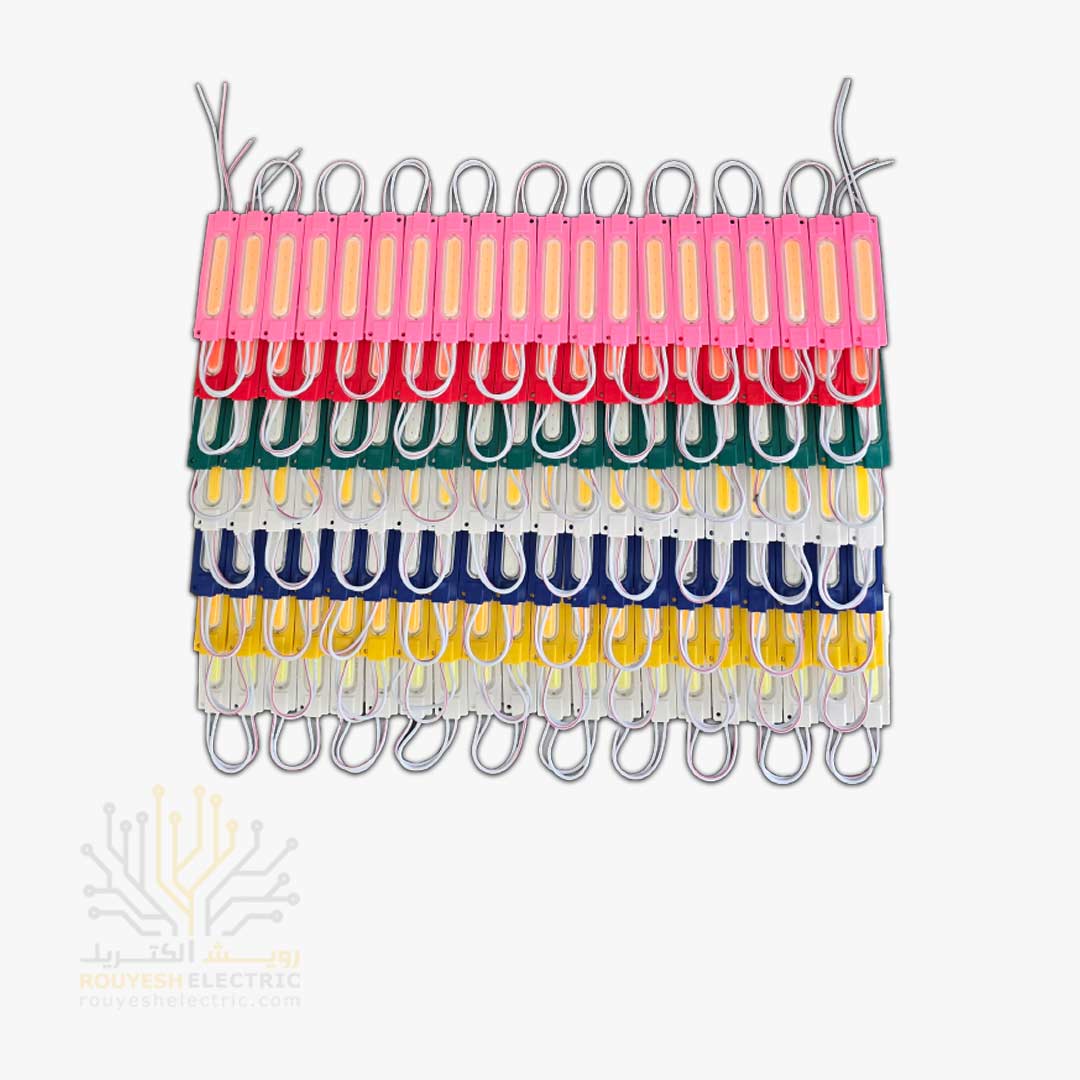 ریسه بلوکی COB برند INE پشت الومینیوم رنگ جور ورق 20 تایی