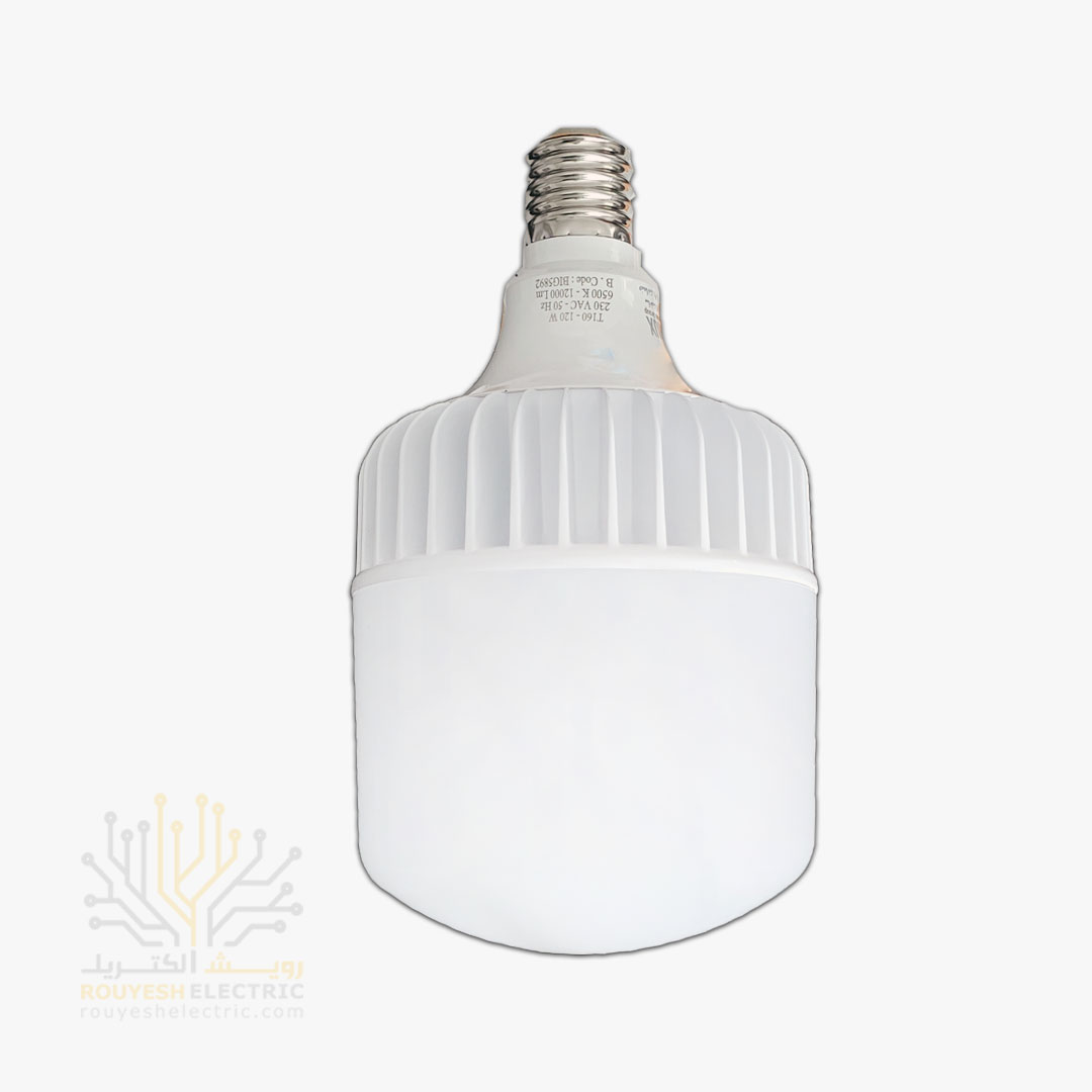 لامپ ال ای دی 120 وات استوانه برند بروکس مهتابی