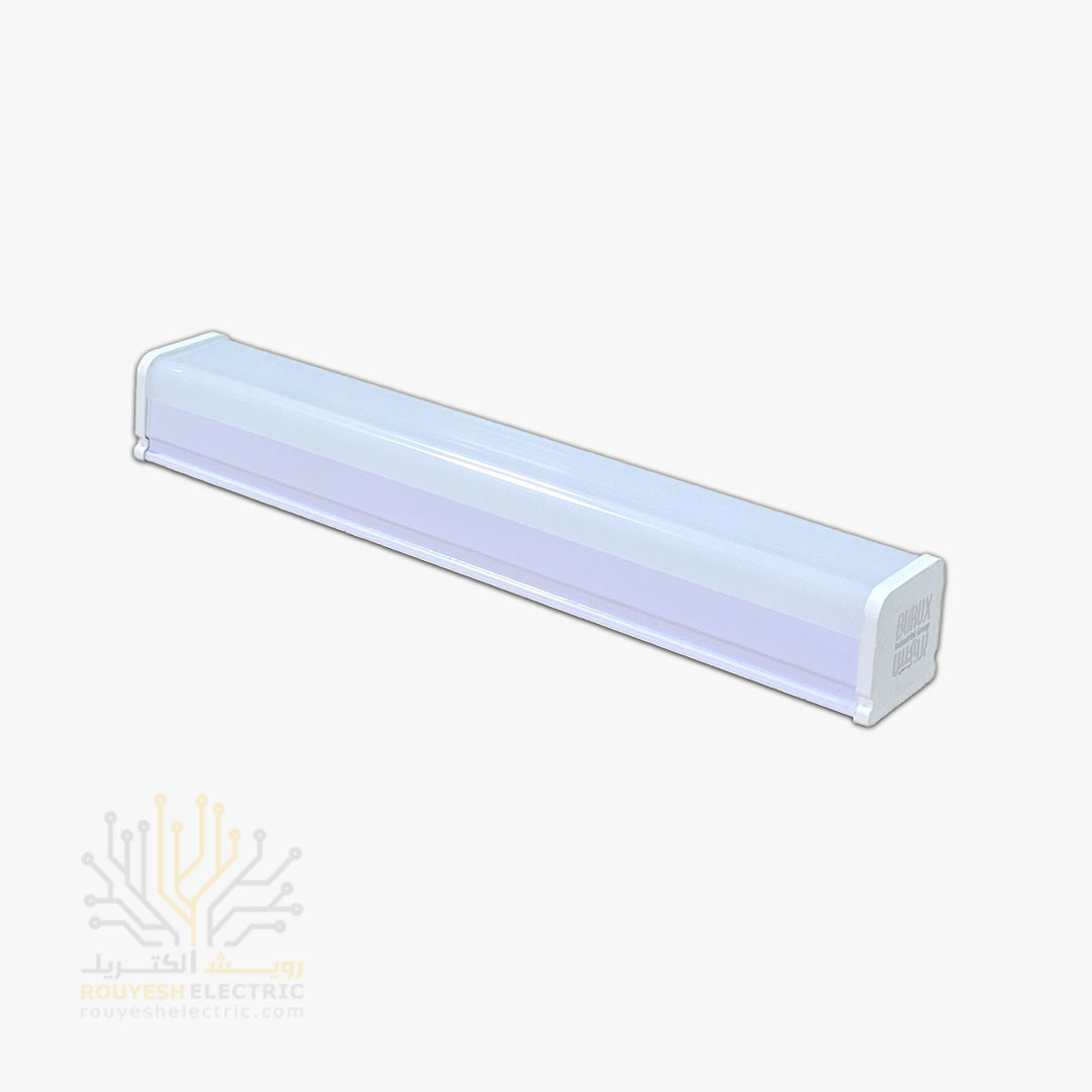 چراغ خطی ال ای دی 20 وات برند بروکس مدل آریانا طول 30 سانت عرض 4/5 سانت رنگ یخی
