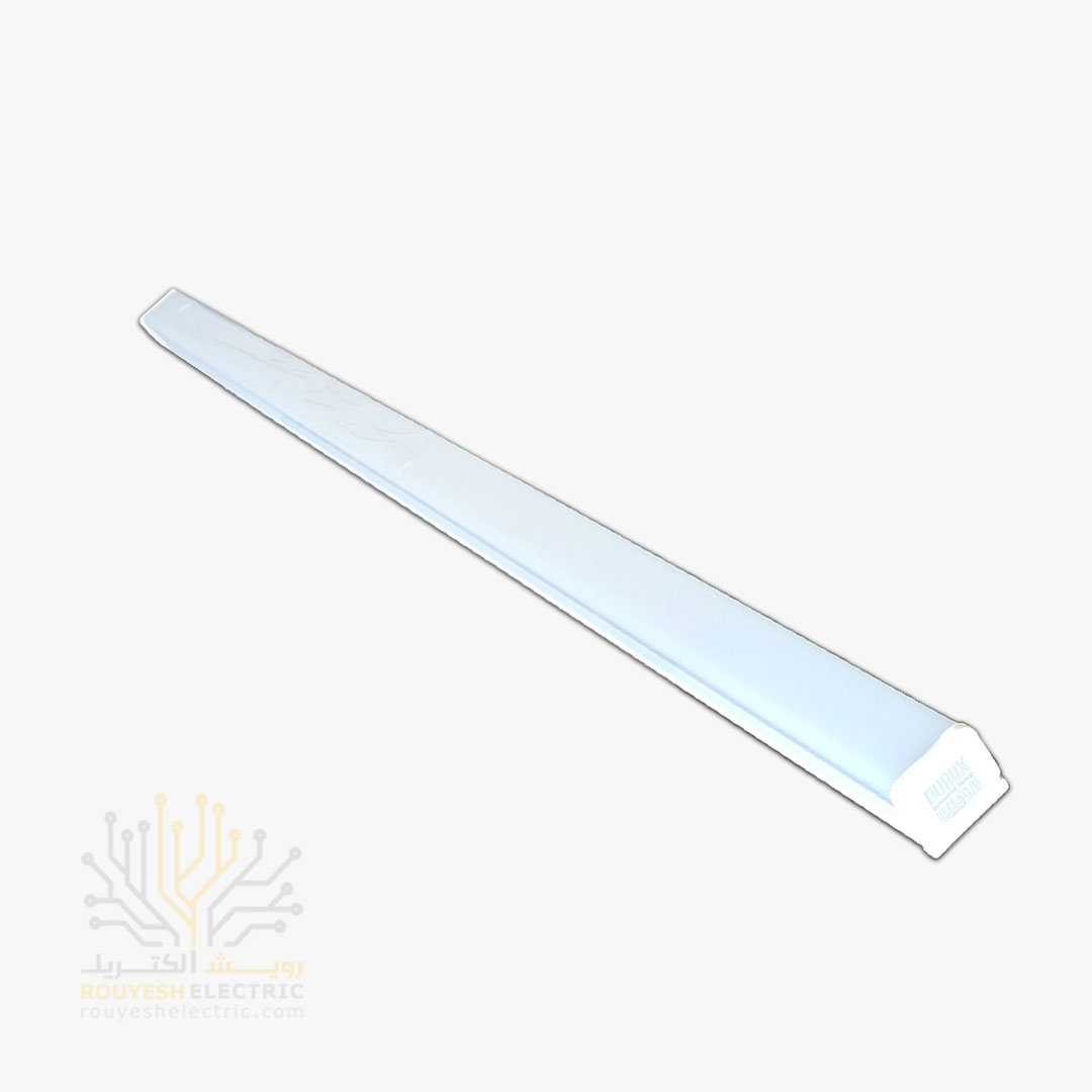 چراغ خطی ال ای دی 80 وات برند بروکس مدل آریانا طول 120 سانت عرض 4/5 سانت رنگ مهتابی