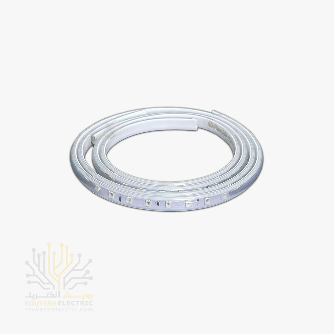 ریسه شلنگی وایرلس برند شارو لایت 50x50 تراکم 60 برش 100 سانت 15 میل 2 متری رنگ RGB