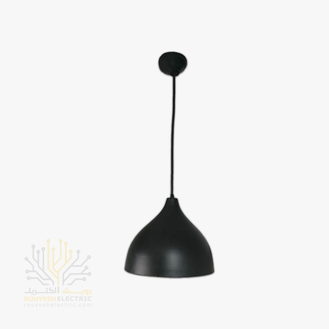 آویز فلز برند دیزاین مدل کلاهک مشکی متوسط تک شعله